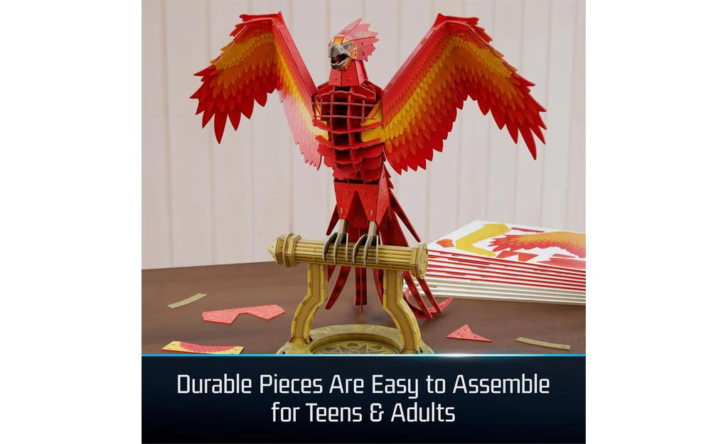 4D Build, Harry Potter Fawkes Phoenix on Stand - Image 4