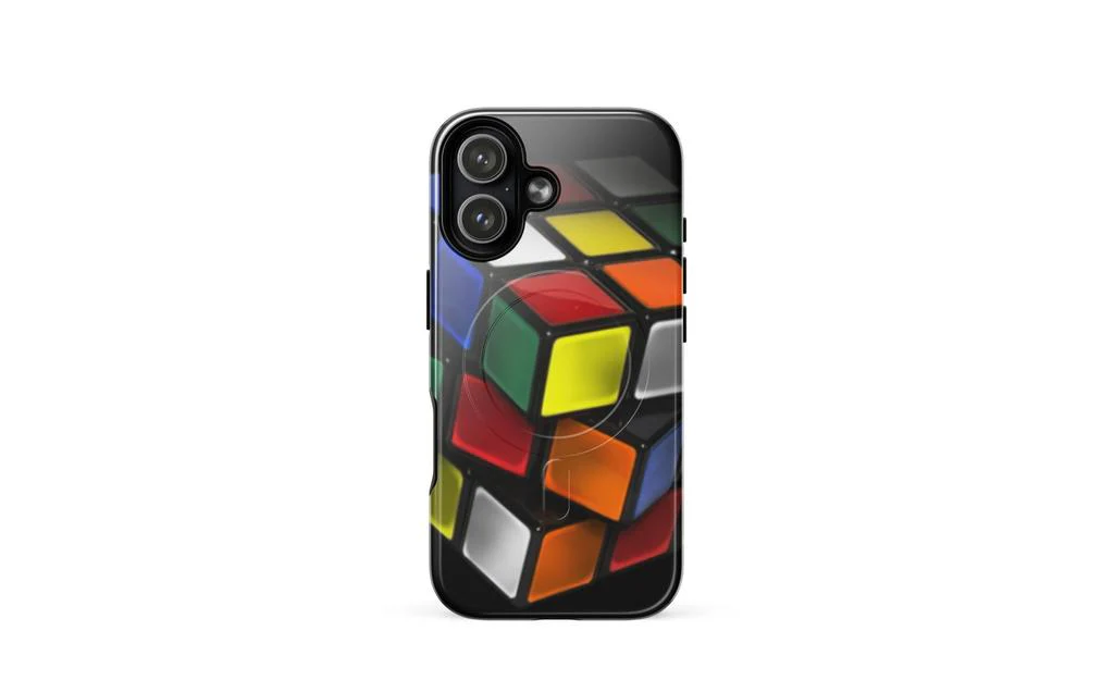 Close-Up Rubik's Cube MagSafe® Phone Case (tough case) for iPhone® - Image 25