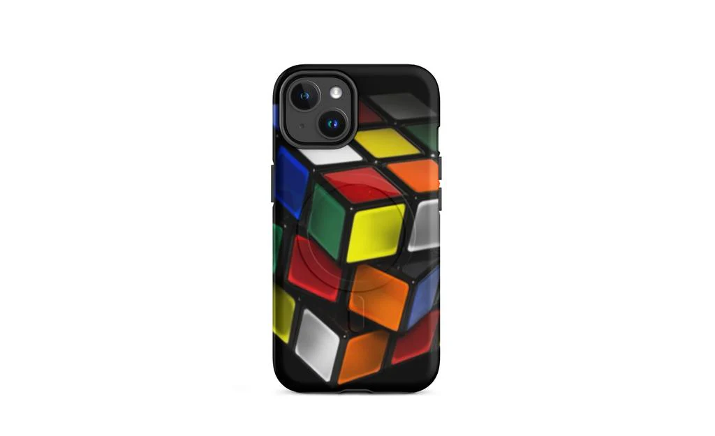 Close-Up Rubik's Cube MagSafe® Phone Case (tough case) for iPhone® - Image 3