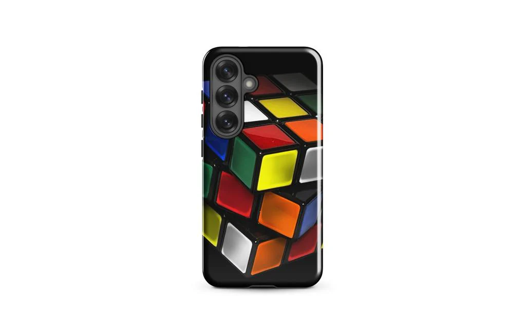 Close-Up Rubik's Cube Phone Case (Tough case) for Samsung® - Image 35