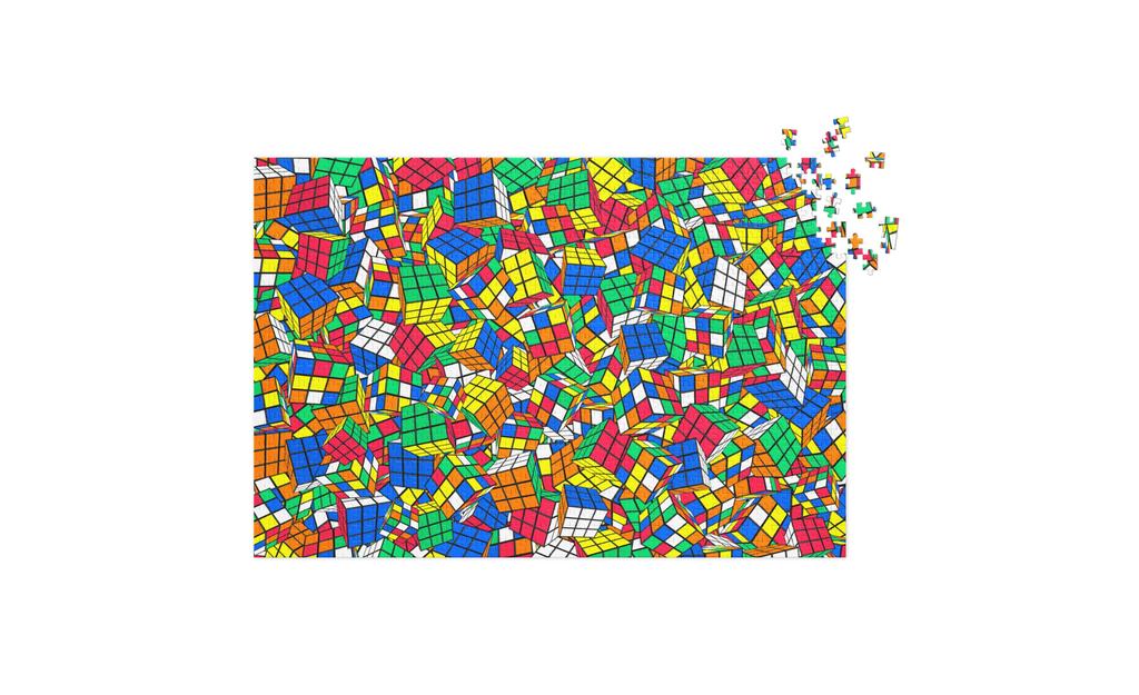 Crazy Rubik's Cube Jigsaw Puzzle with Tin - Image 3