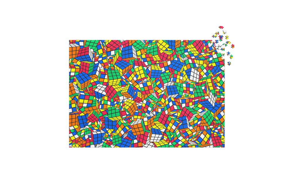 Crazy Rubik's Cube Jigsaw Puzzle with Tin - Image 4