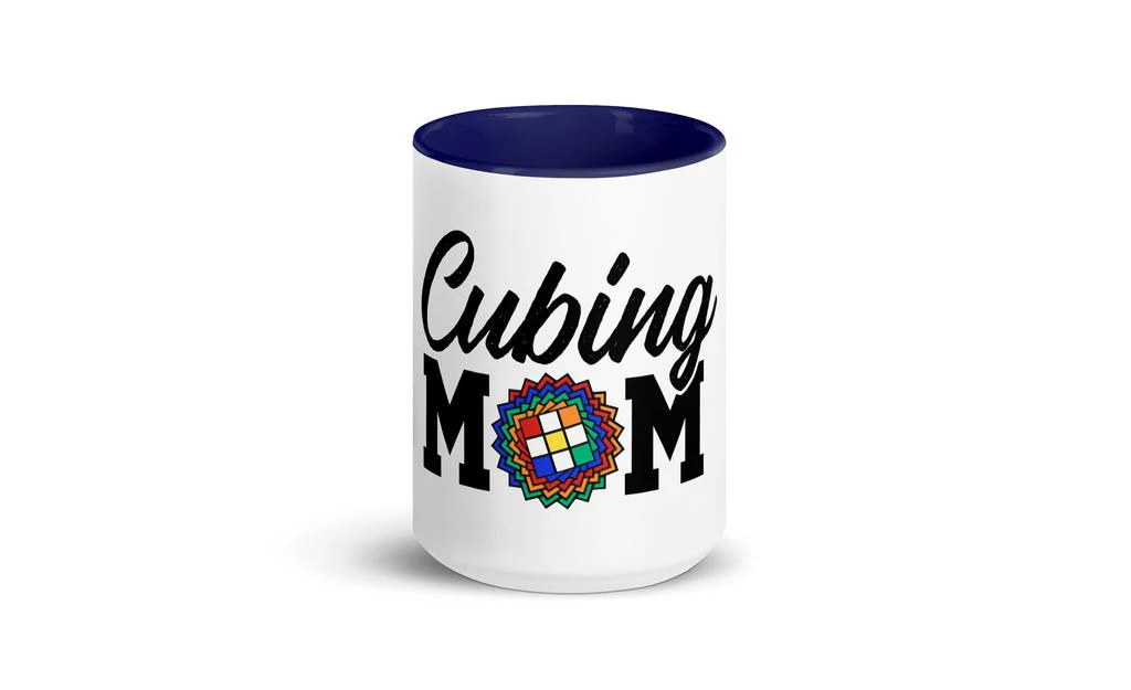 Cubing Mom Daisy Mug Rubik's Cube with Color Inside and on Handle - Image 11