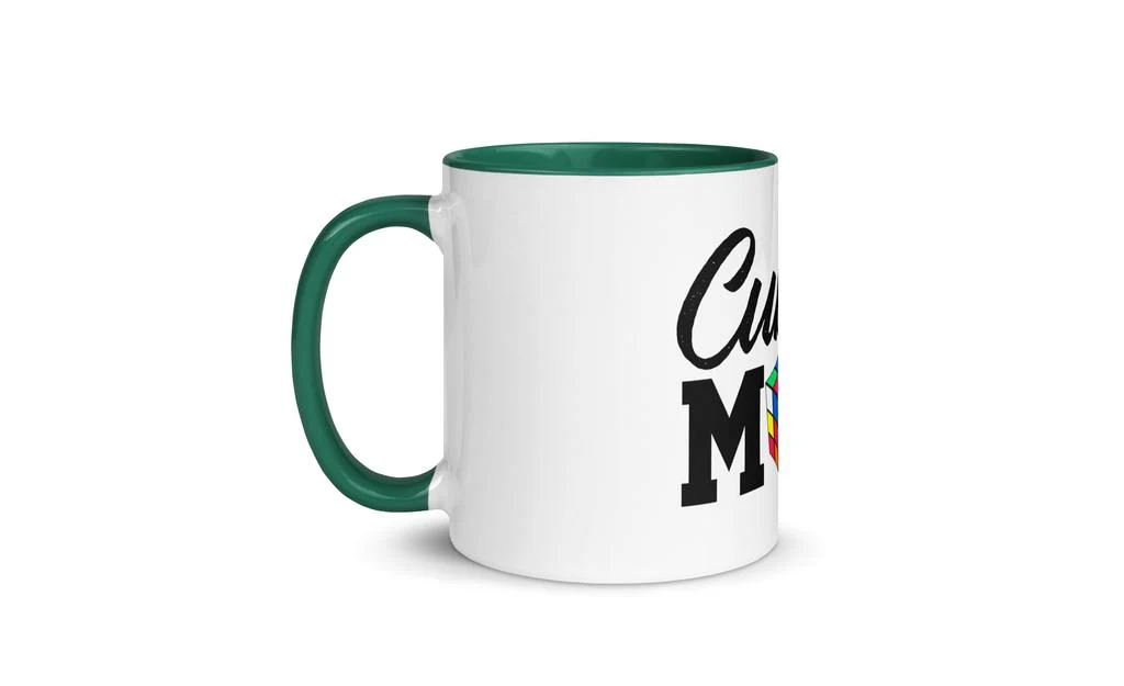 Cubing Mom Mug Rubik's Cube with Color Inside and on Handle - Image 21