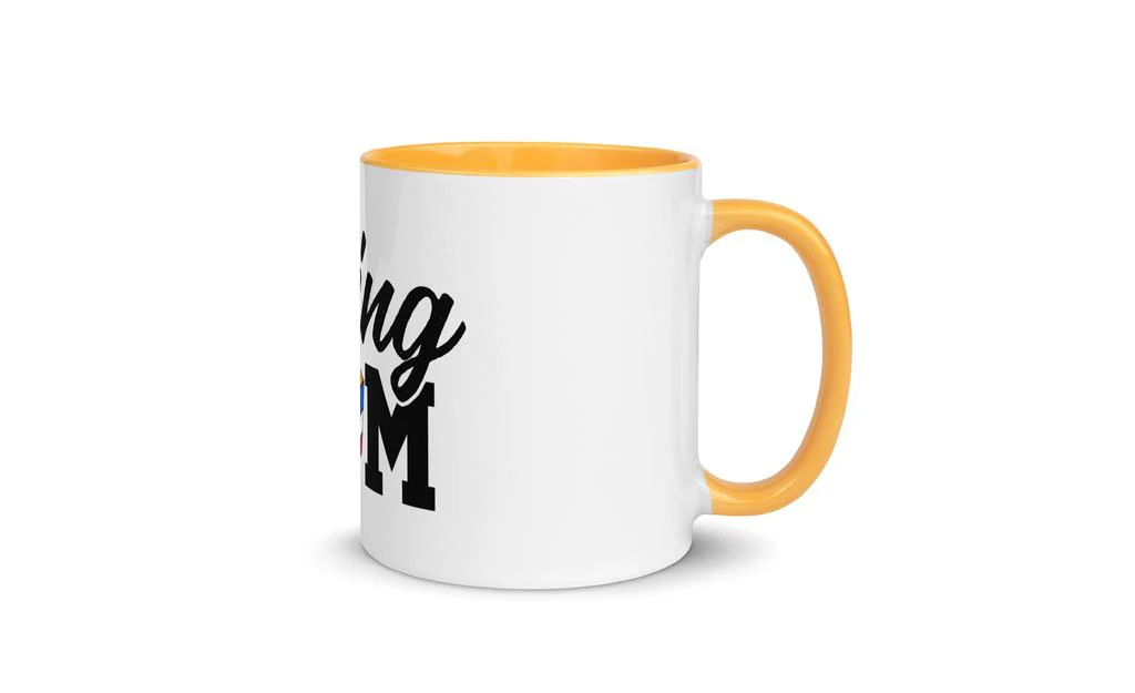 Cubing Mom Mug Rubik's Cube with Color Inside and on Handle - Image 34