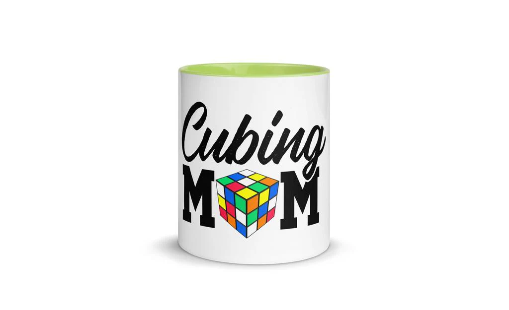 Cubing Mom Mug Rubik's Cube with Color Inside and on Handle - Image 38