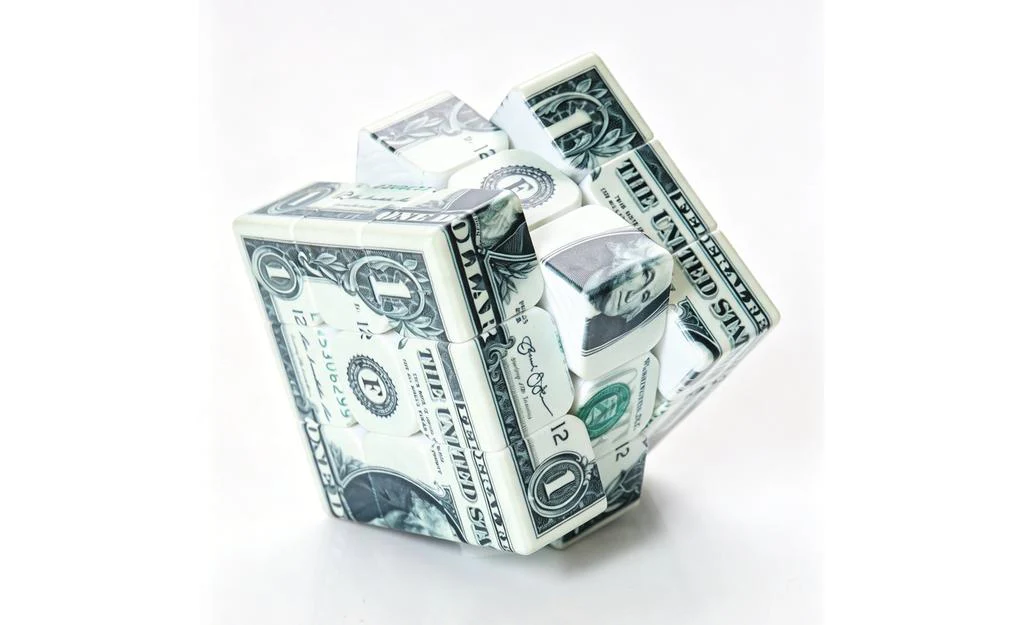 Z-Cube Dollar 3x3 (UV Printed) - Image 3