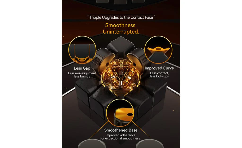 GAN 15 3x3 New Black (Magnetic, Core Magnets, UV Coated) - Image 12