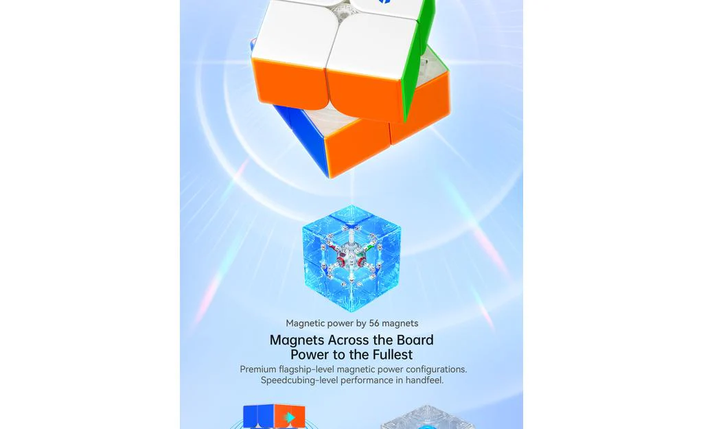 GAN 251 UI 2x2 (Magnetic, Ball-Core, UV Coated) - Bluetooth Smart Cube - Image 18