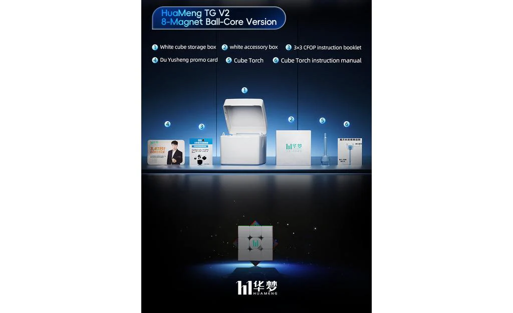 MoYu HuaMeng TG 3x3 V2 (Magnetic, Ball-Core) - Image 20