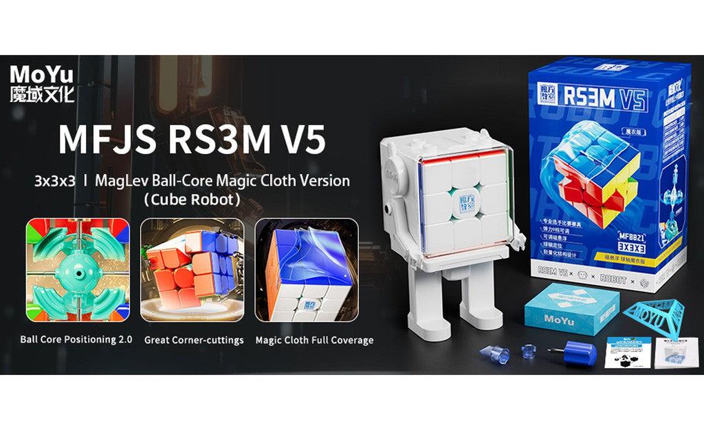 MoYu RS3 M 3x3 V5 (Magnetic, MagLev, Ball-Core, UV Coated) + Robot Box - Image 9