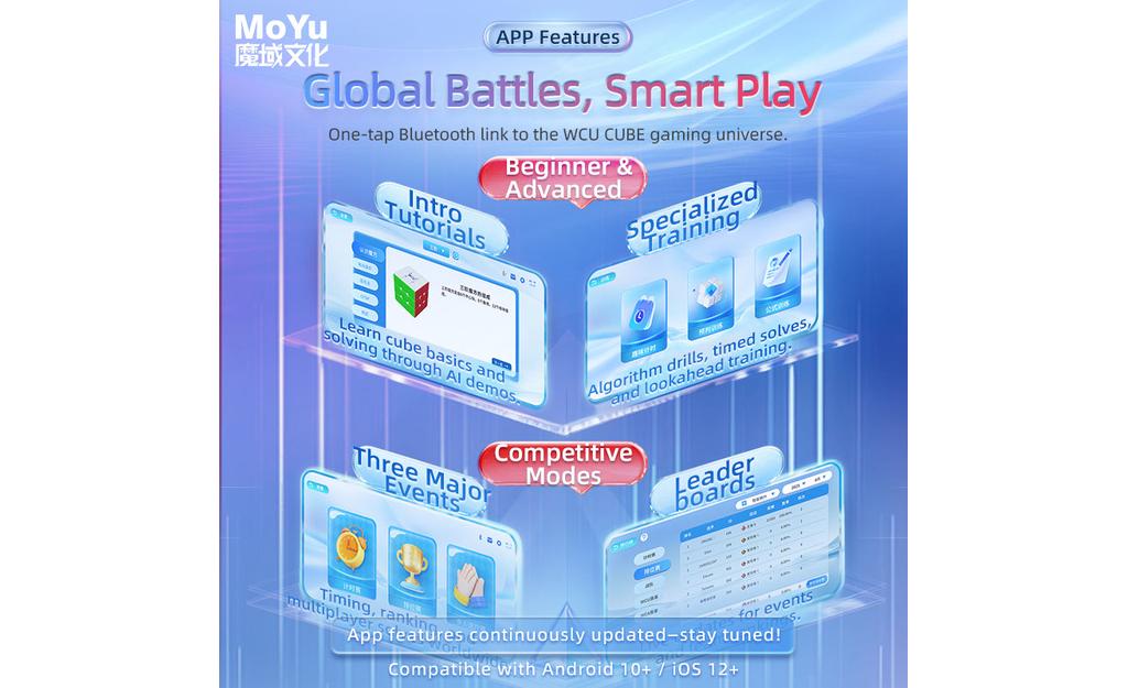MoYu Super AoLong AI 3x3 (Magnetic, MagLev, 20-Magnet Ball-Core, UV Coated) - Bluetooth Smart Cube - Image 15