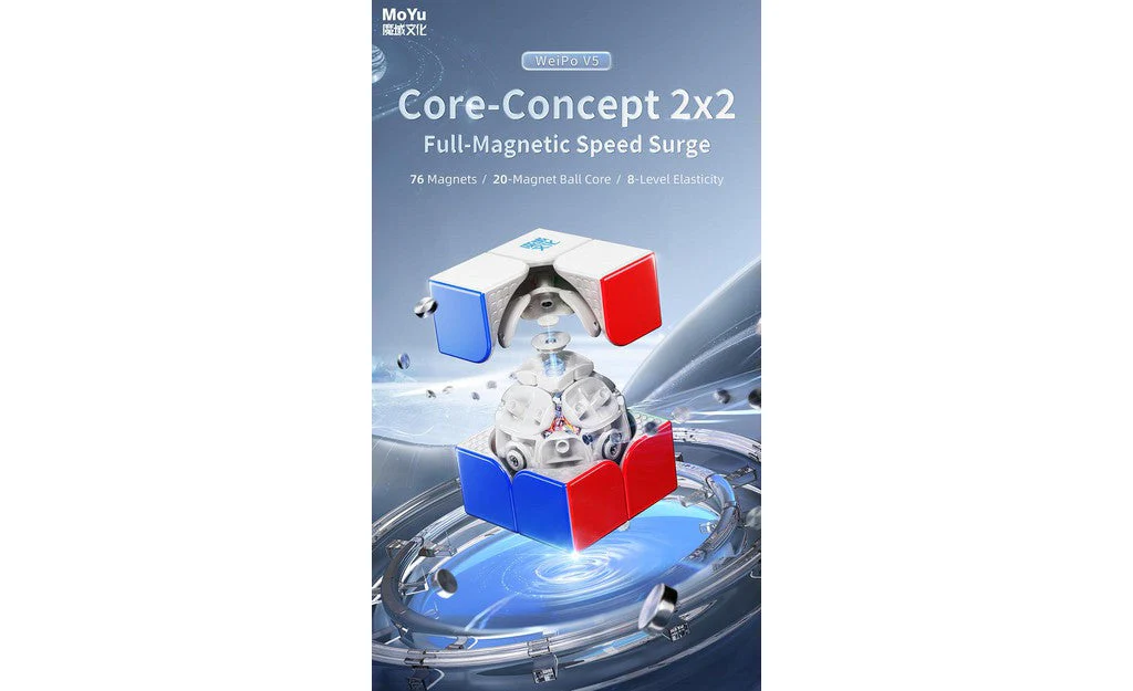 MoYu WeiPo 2x2 V5 (Magnetic, 20-Magnet Ball-Core, UV Coated) - Image 7