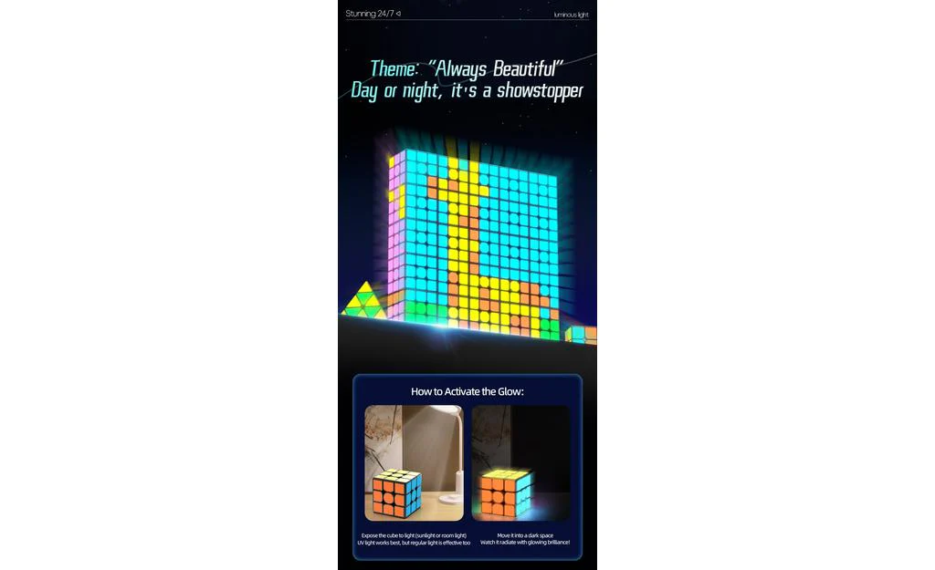 QiYi 3x3 (Magnetic, Glow in the Dark) - Image 13