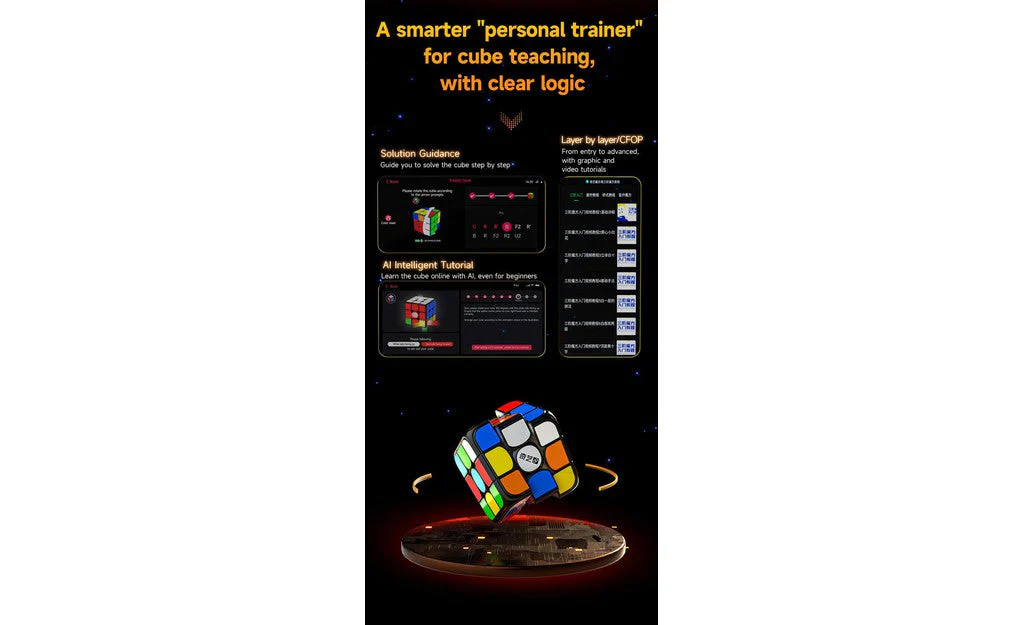 QiYi AI 3x3 (Magnetic, UV Coated) - Bluetooth Smart Cube - Image 19