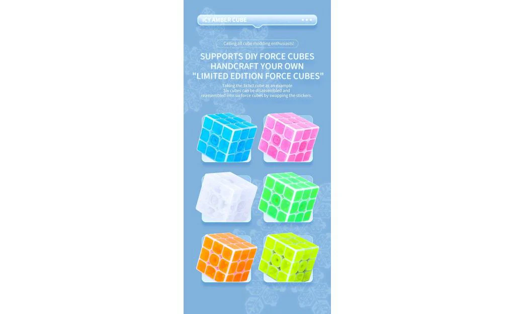 QiYi Axis Cube (Tiled) - Icy Amber - Image 11