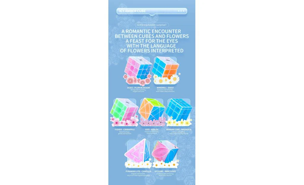QiYi Mirror Cube (Tiled) - Icy Amber - Image 8