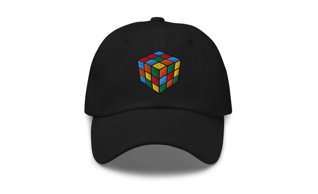 Rubik's Cube Embroidered Baseball Cap Hat - Image 43