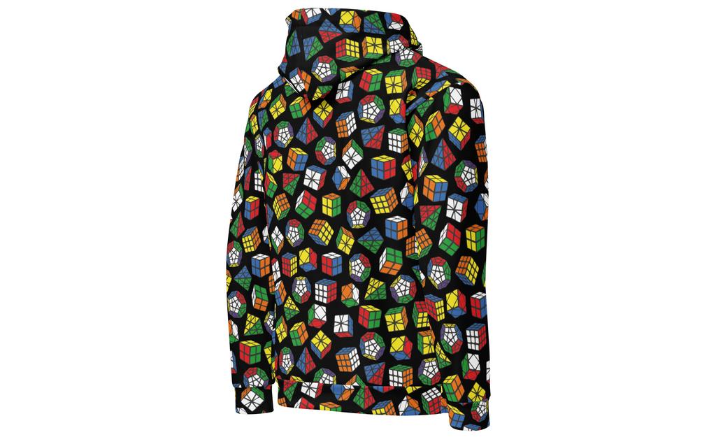 Rubik's Twisty Puzzle All Over Print Hoodie - Image 4