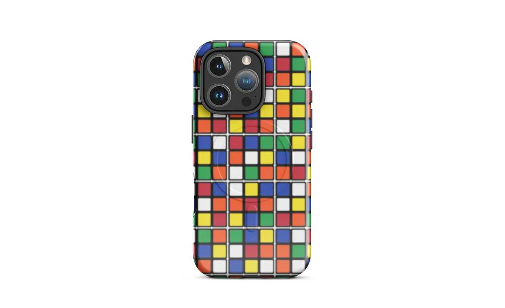 Scrambled Rubik's Cube MagSafe® Phone Case (Tough Case) for iPhone® - Image 21