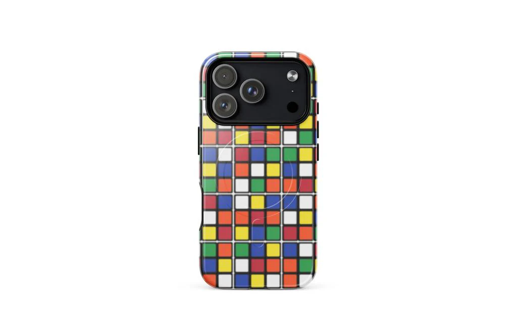 Scrambled Rubik's Cube MagSafe® Phone Case (Tough Case) for iPhone® - Image 29