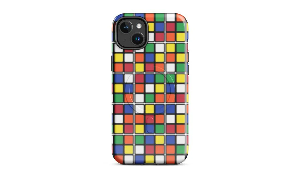 Scrambled Rubik's Cube MagSafe® Phone Case (Tough Case) for iPhone® - Image 4