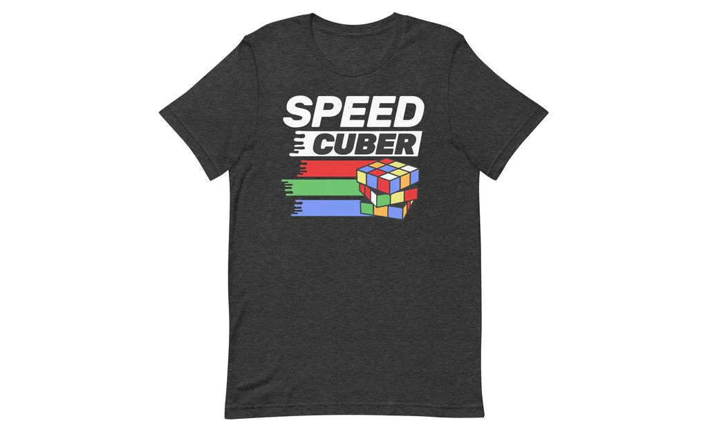 Speedcuber (Dark) - Rubik's Cube Shirt - Image 9