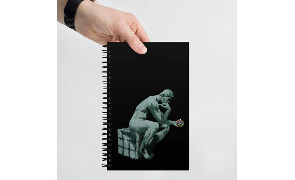The Thinker - Rubik's Cube Spiral Notebook - Image 2