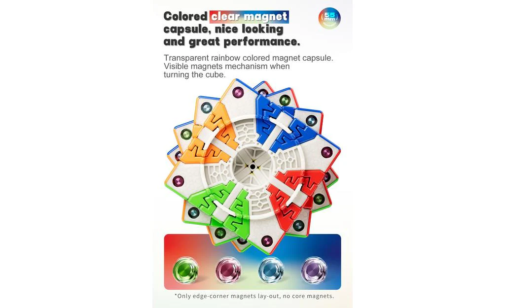 YJ Pocket Cube 7x7 Mini (Magnetic) - 5.5cm - Image 13